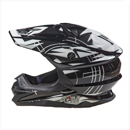 Шлем кроссовый AiM JK803S White/Black, XXL