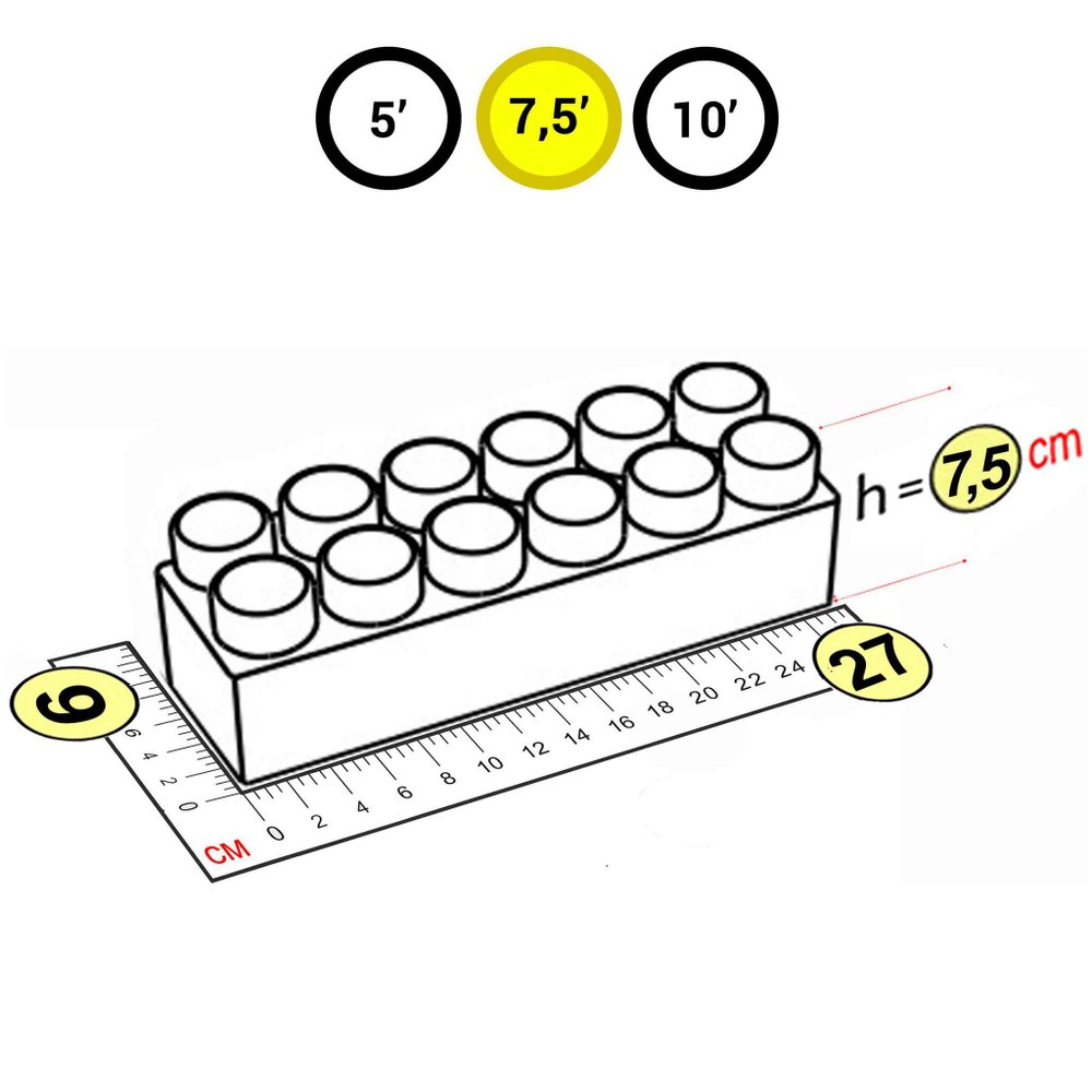 Элемент желтый для конструктора