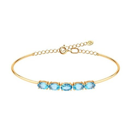 Браслет из золота с топазами