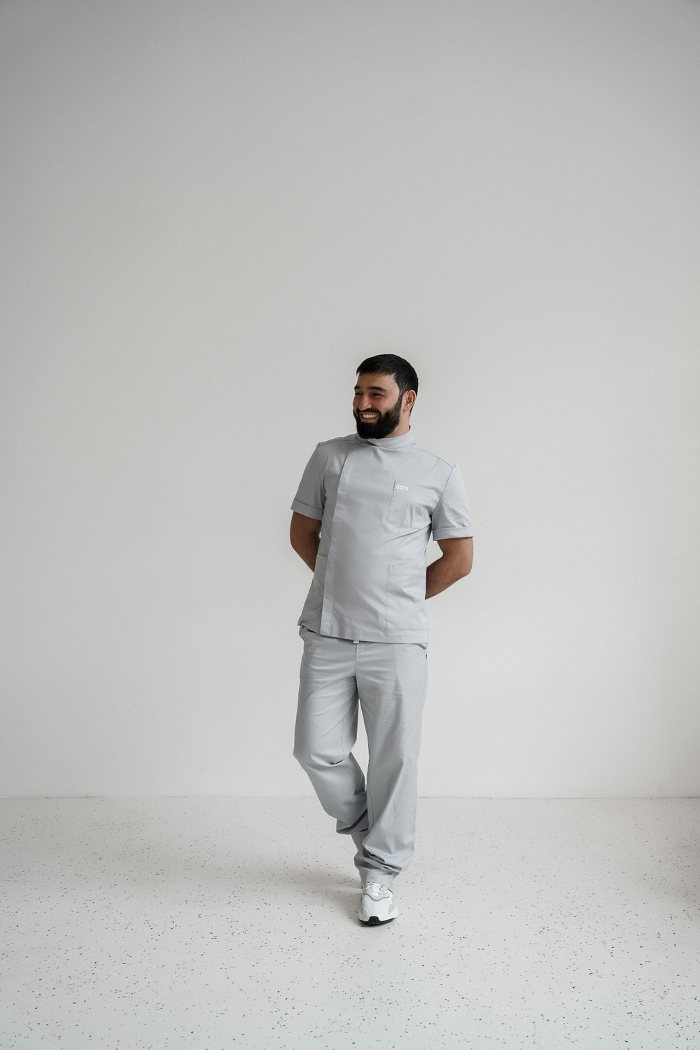 Рубашка со смещенной застёжкой