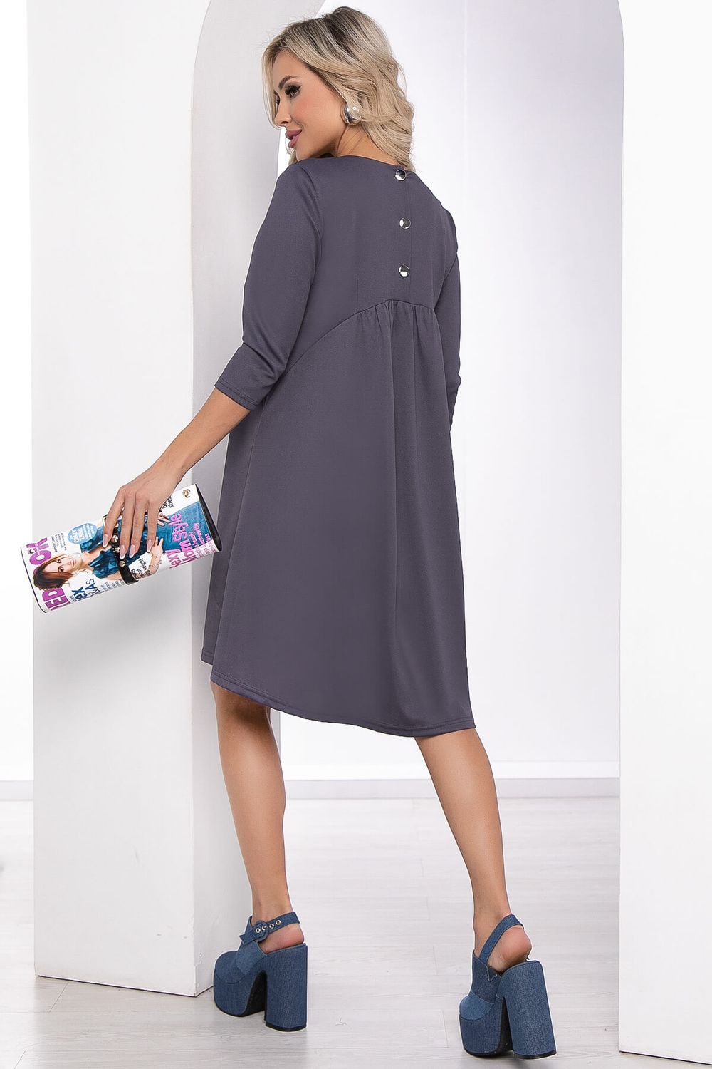 Платье "Леди Элегант" (графит) П8447 LT Collection