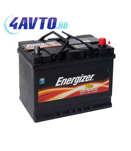Аккумулятор 6СТ-68 А.ч., о.п., R+, ENERGIZER PLUS (568 404 058)