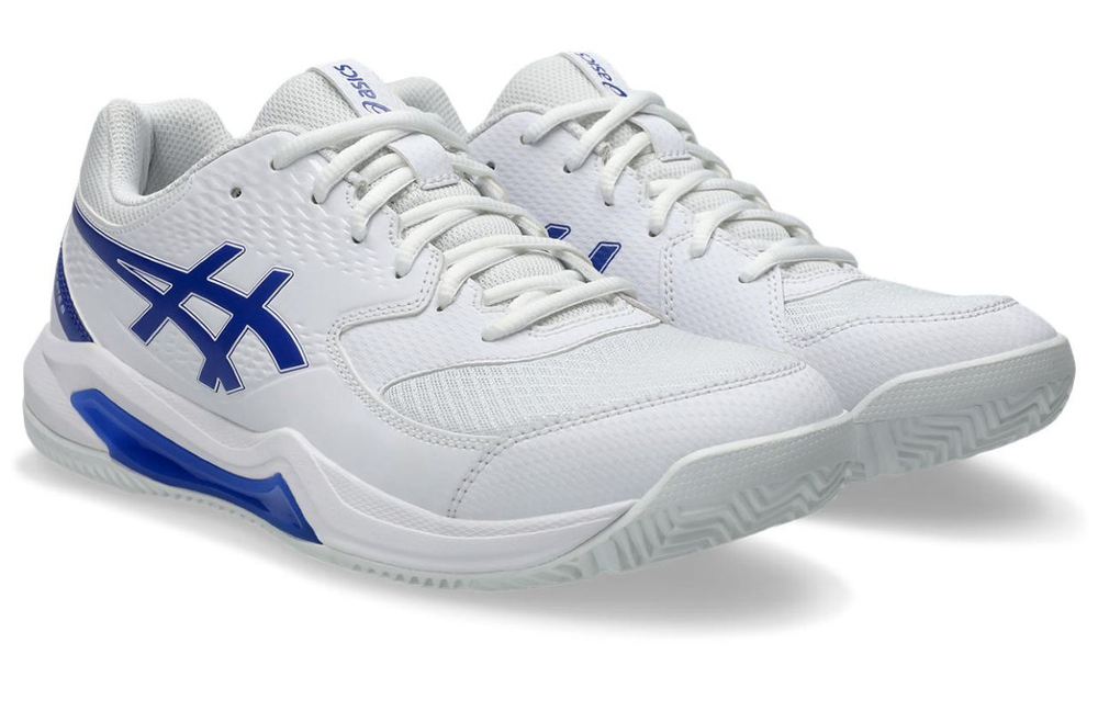 Мужские кроссовки для Падел Asics Gel-Dedicate 8 Padel - white/dark cobalt