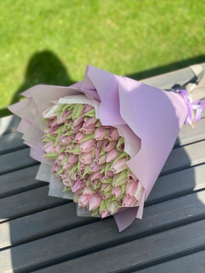 Букет из зефира тюльпаны