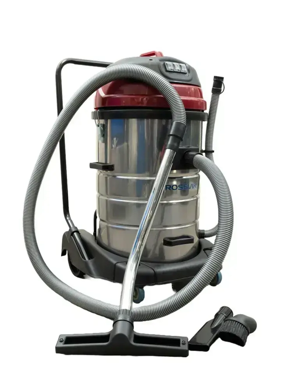 Пылесос для автомойки профессиональный 3 турбины 3x1500Вт RVC70-3 Водопылесос 70л.