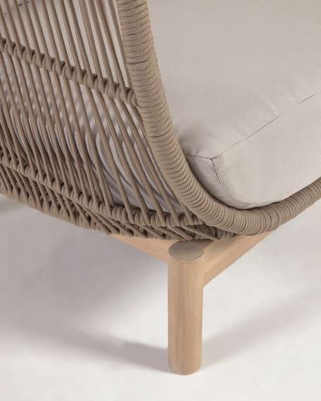 Уличное кресло Catalina, бежевый корд, массив акации