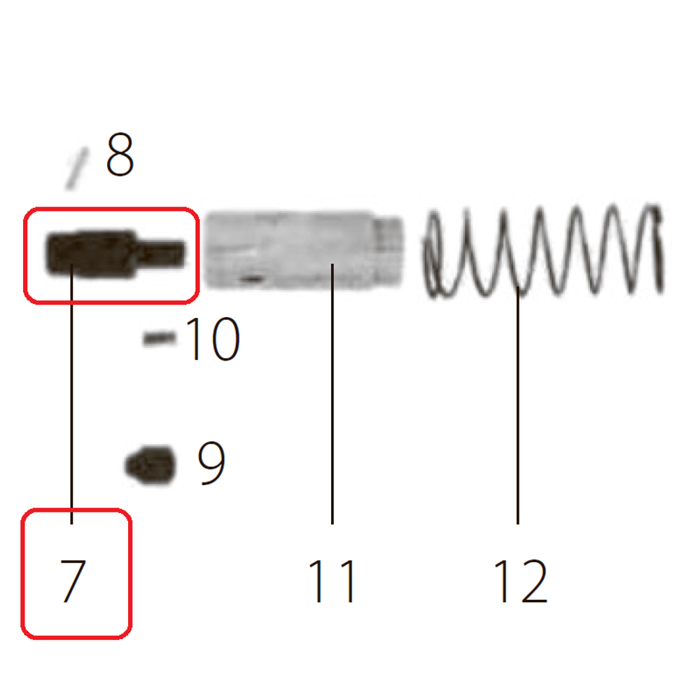 Запчасть №7 для FDPAG-H8. Основание бойка Запчасть №7 для FDPAG-H8. Основание бойка