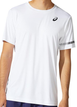 Футболка мужская теннисная Asics Court M SS Tee - brilliant white