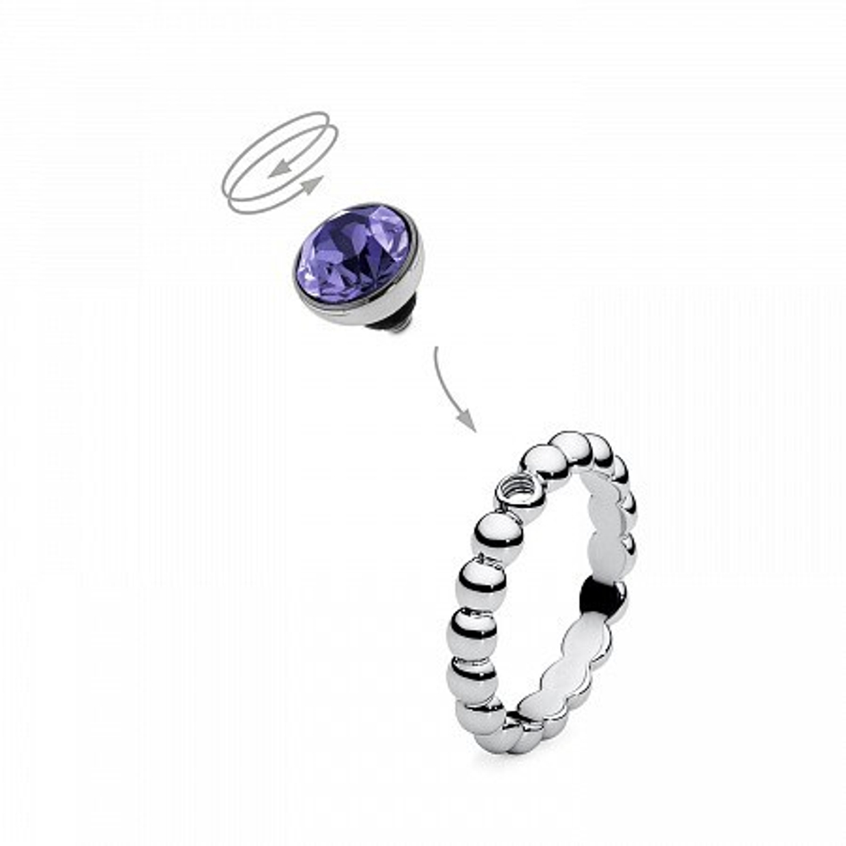 Шарм Qudo Bottone tanzanite 680163 V/S