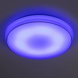 Светильник потолочный светодиодный ЭРА SPB-6-80-RC Solar RGBD с ДУ динамическое 80Вт | Светильники SPB-6 с ДУ