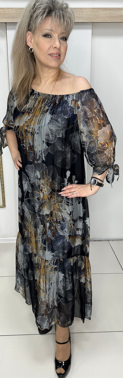 Двойное нарядное платье с регулировкой декольте