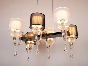 Подвесная люстра Manne L.4306-6 SILVER BL+WH