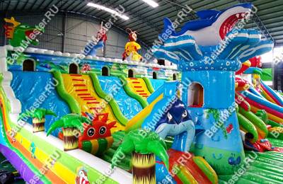 Коммерческий батут "Звериный городок" 24*15*6 м