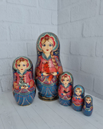 Матрёшка 21см  "С лисичкой" 5мест