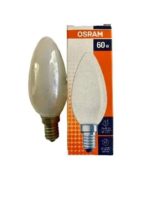Osram Лампочка E14 свечка FR classic 60w 230v 660lm (5 штуки в упаковке)