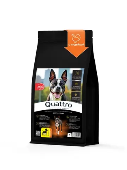 Корм для Бостон-терьер старше 7 лет, индейка, 6 кг