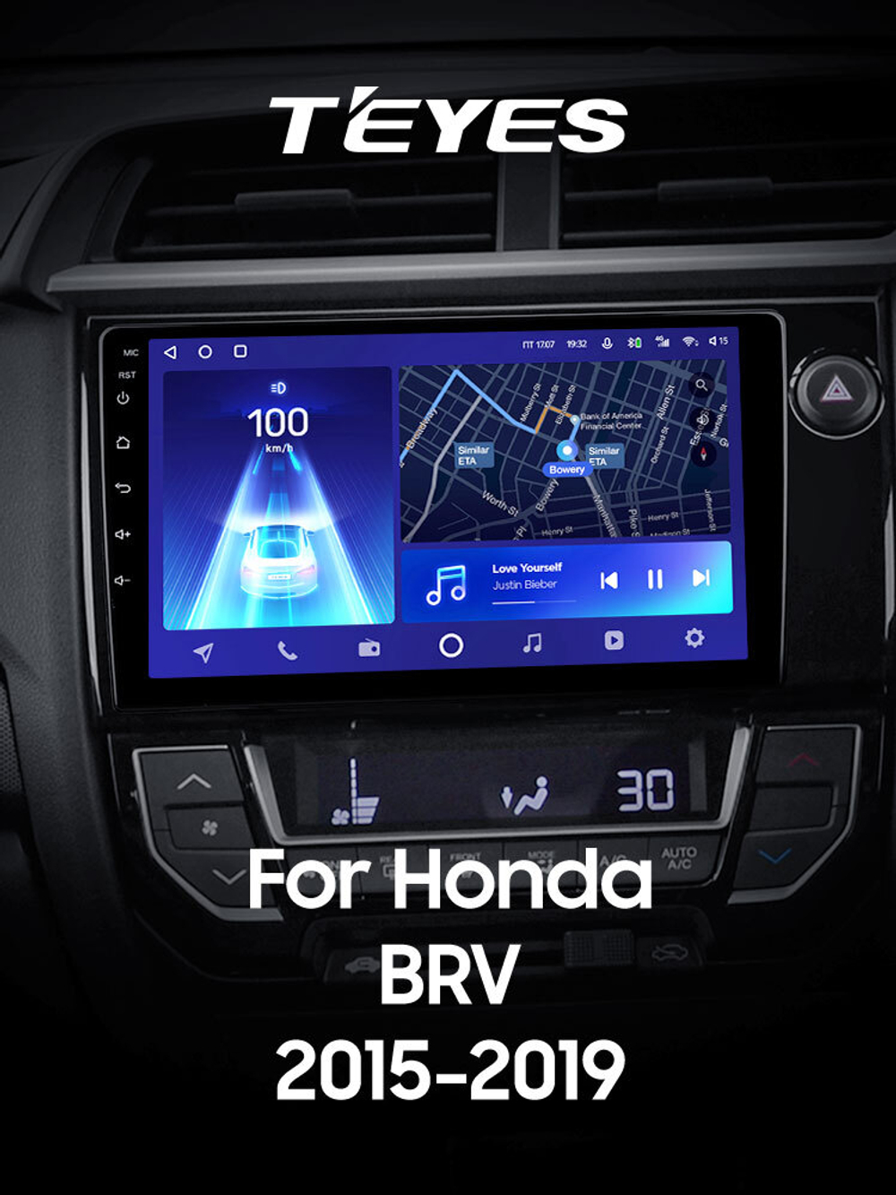 Teyes CC2 Plus 9" для Honda BR-V 2015-2019 (прав)