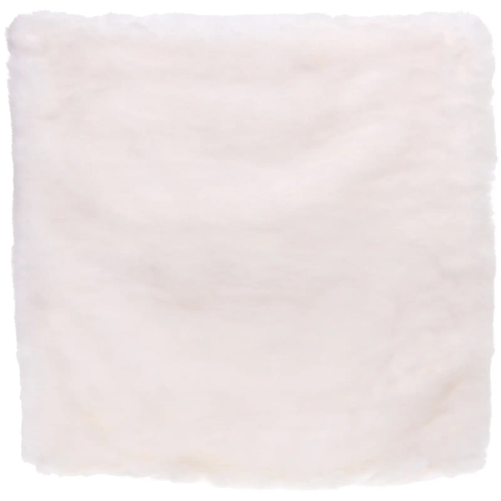 Чехол для декоративной подушки «SOFI», 43*43 см, иск. мех, цвет белый