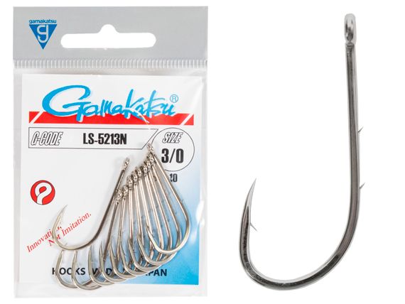 Крючки Gamakatsu LS-5213N HOOKS NICKEL разм. 3/0 10шт.