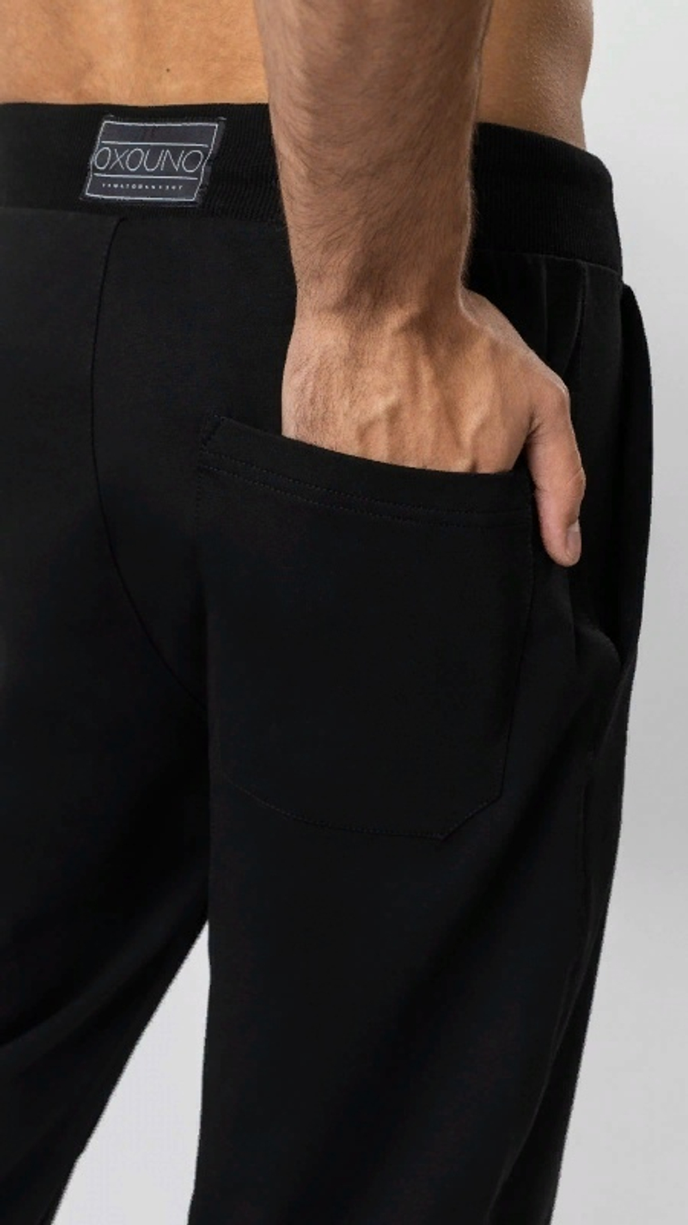 Брюки муж. Модель 1 Черный (0762) XXXL