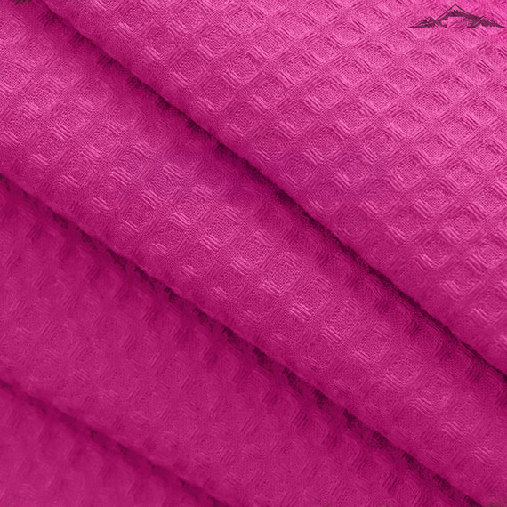 Вафельное полотно гладкокрашеное цв.Фуксия | ш.150 см | 240 г/м² | хлопок-100%