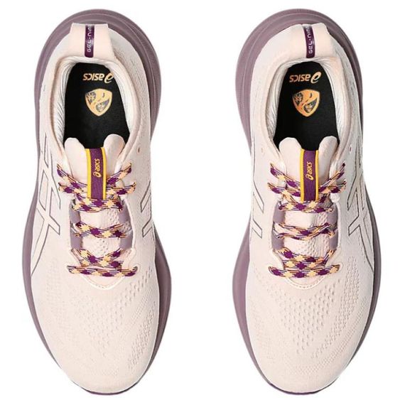 Asics Гель Nimbus 26 Беговые кроссовки Низкие Бежевый/розовый Фиолетовый Женские
