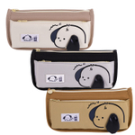 Пенал - косметичка Alingar, ткань, молния, боковой карман, 195 х 80 х 35 мм, "PUPPY", щенок с ушком, микс (черный, корич, св-корич), европодвес