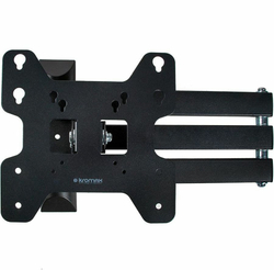 Кронштейн для телевизора Kromax OPTIMA-408 черный 22"-65" макс.30кг настенный поворотно-выдвижной и наклонный (28012)