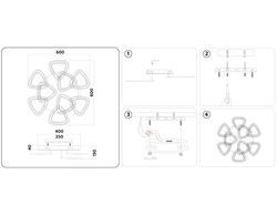 Ambrella Потолочный светодиодный светильник с пультом Ice FA2923