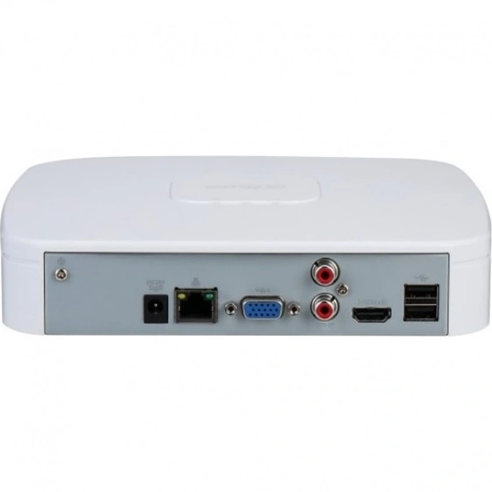 4-канальный IP-видеорегистратор Dahua 4K и H.265+, видеоаналитика, входящий поток до 80Мбит/с, 1 SATA III до 10Тбайт