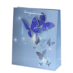 GAEM Пакет подарочный M (бумага 210г/м2, блок микс 12шт), L26 W10 H32 см, 4в.