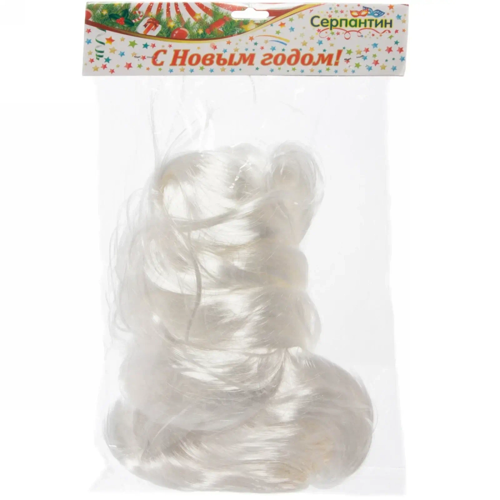 Парик карнавальный «Очарование» (волнистые локоны 90 см), Белый