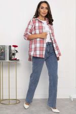 Рубашка Аланта (бело-розовая) Б14036-18М LT Collection