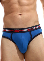 Мужские трусы-слипы с контрастной тесьмой (Размер: M) (Цвет: красный)