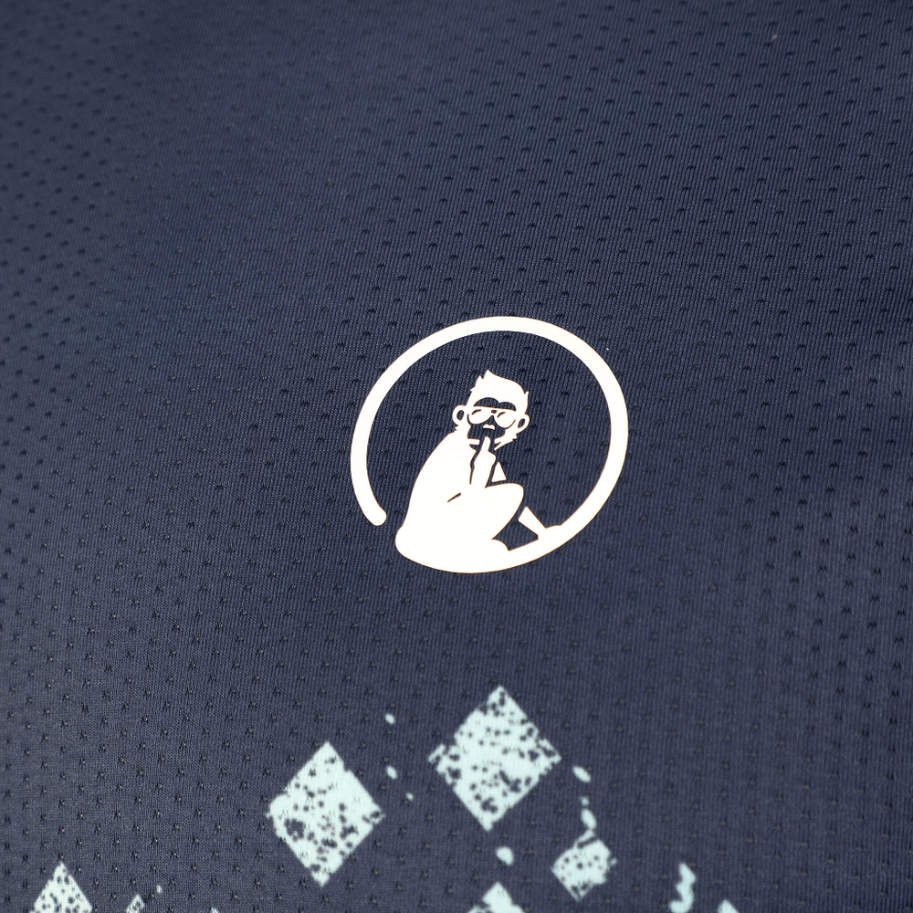 Мужское теннисное поло Quiet Please Ocean Splash Receiver T-Shirt Men - Blue