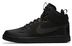 Мужские кроссовки Nike Court Borough Mid Winter 'Triple Black' AA0547-002