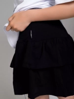 Черные юбка-шорты спортивная для девочки