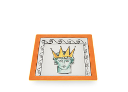 Мелочница квадратная RG IL Viaggio Di Nettuno Rock Orange (24.5 см)