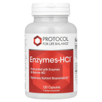 Protocol for Life Balance, Enzymes-HCI, 120 капсул