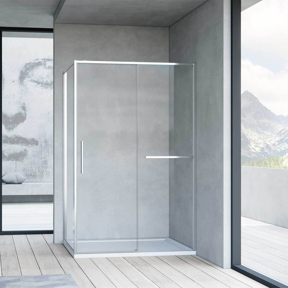 Душевой уголок Slim Soft VSR-1SS8013CL, 1300*800, хром, стекло прозрачное, , шт