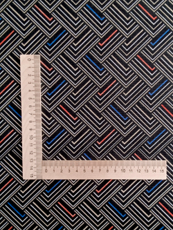 Ткань бязь плательная, рис. "Зигзаг", ширина 150 см, арт. 2062