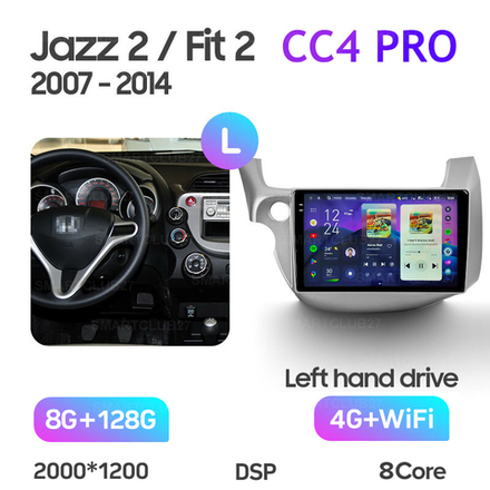 Teyes CC4 Pro 10,2" для Honda Jazz 2 2008-2014