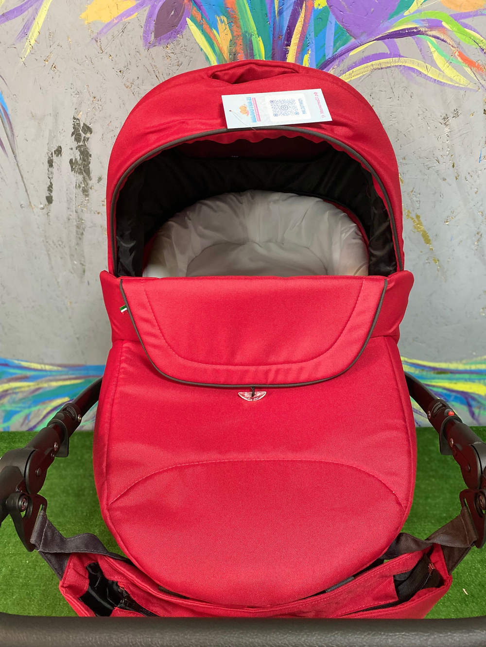 Коляска  BELLA (2 в 1) (RIKO BASIC) 10 серый-красный