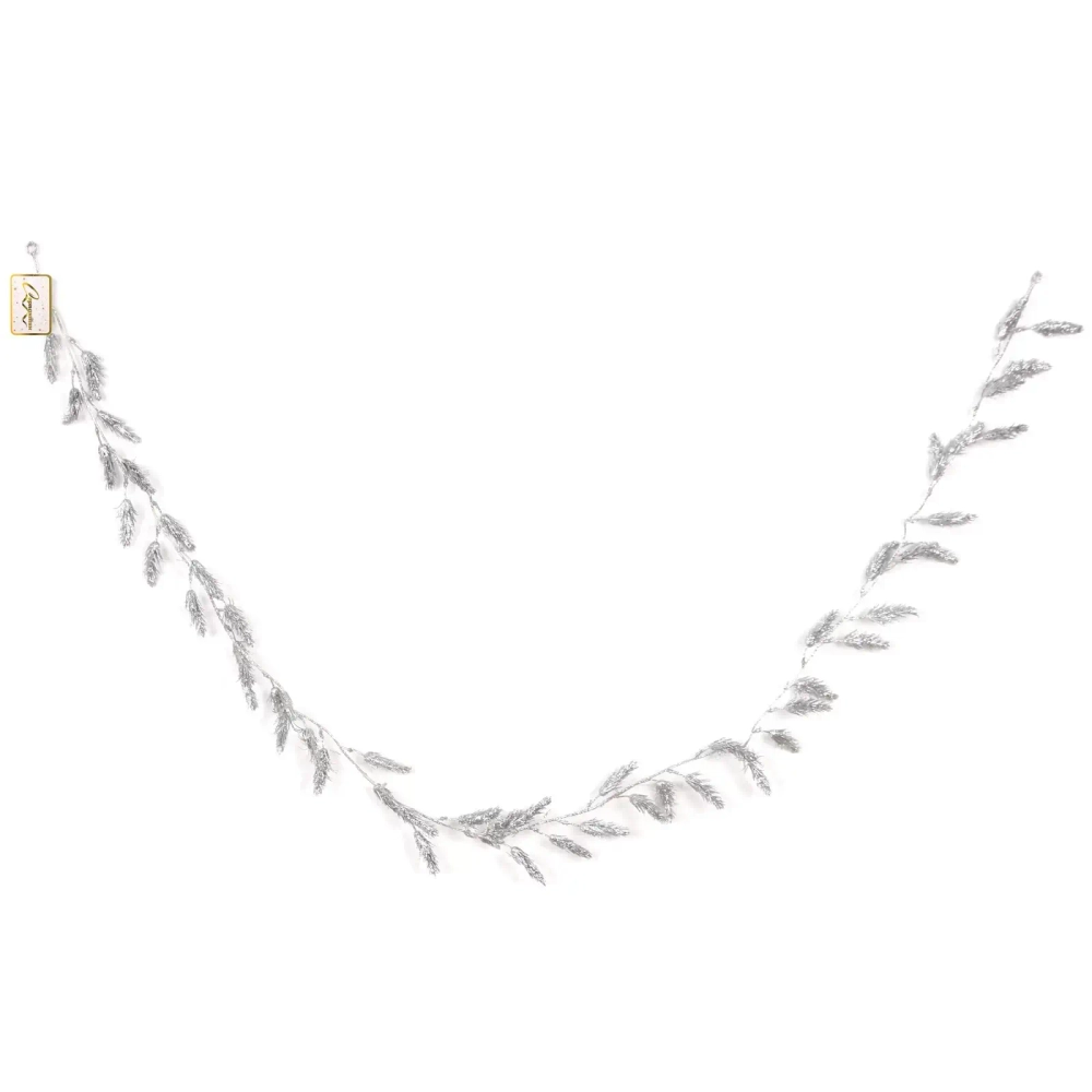 Украшение новогоднее «Сияющая хвоя» 1,80 м, Серебро