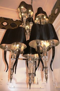 replica Visionnaire Brunilde Chandelier - Ipe cavalli  3+3 ( black + silver  )