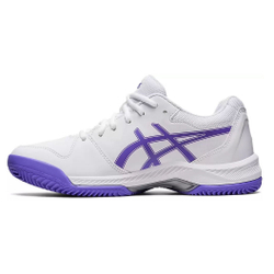 Кроссовки теннисные женские ASICS Gel-dedicate 7 Clay 1042A168-104, р.6 (рос.35,5),бело-фиолетовые