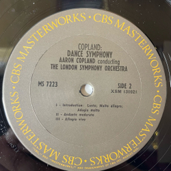 Винтажная виниловая пластинка LP Copland, Conducts Copland, London Symphony Orchestra Short Symphony (USA 1969)
