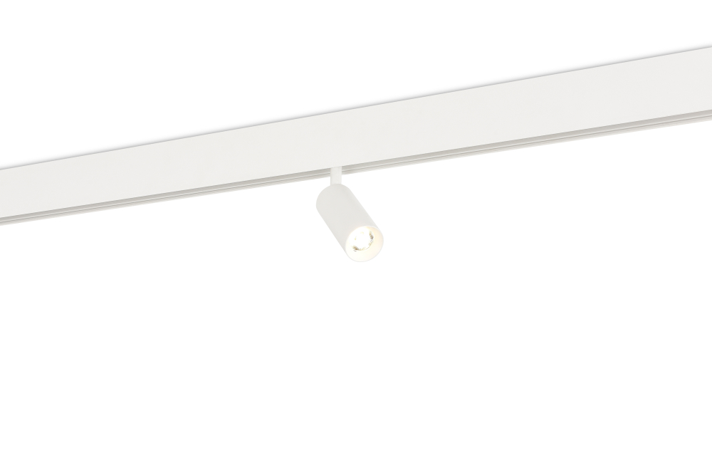 Светодиодный светильник Alpha для SPACE Track system 6Вт, D35xL80 мм, 535Лм, 36°, 4000К, диммируемый, IP20, Ra>90, белый