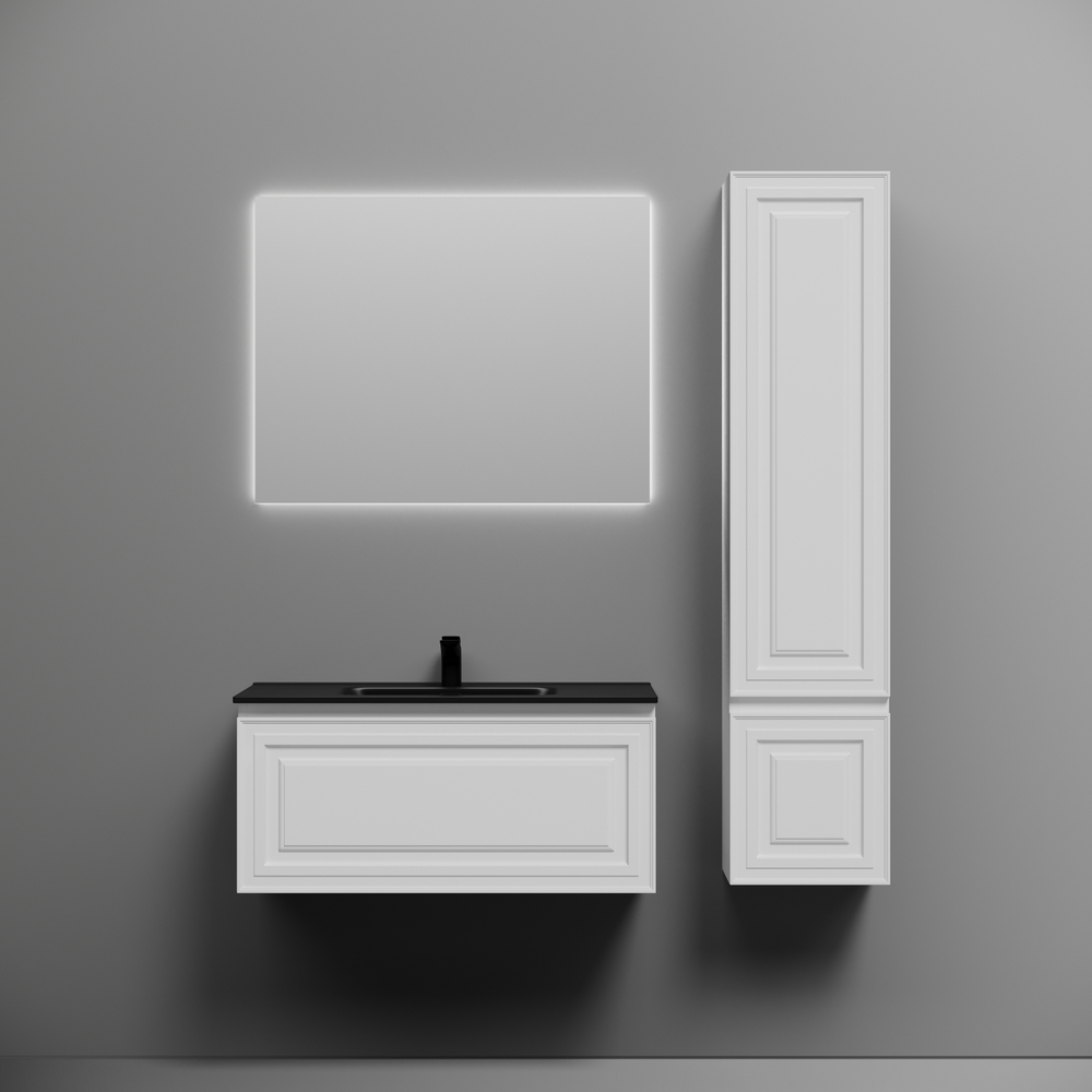 Тумба подвесная Sancos Very 890х445х406, c одним ящиком оснащенным доводчиками, Bianco , арт.VR90W