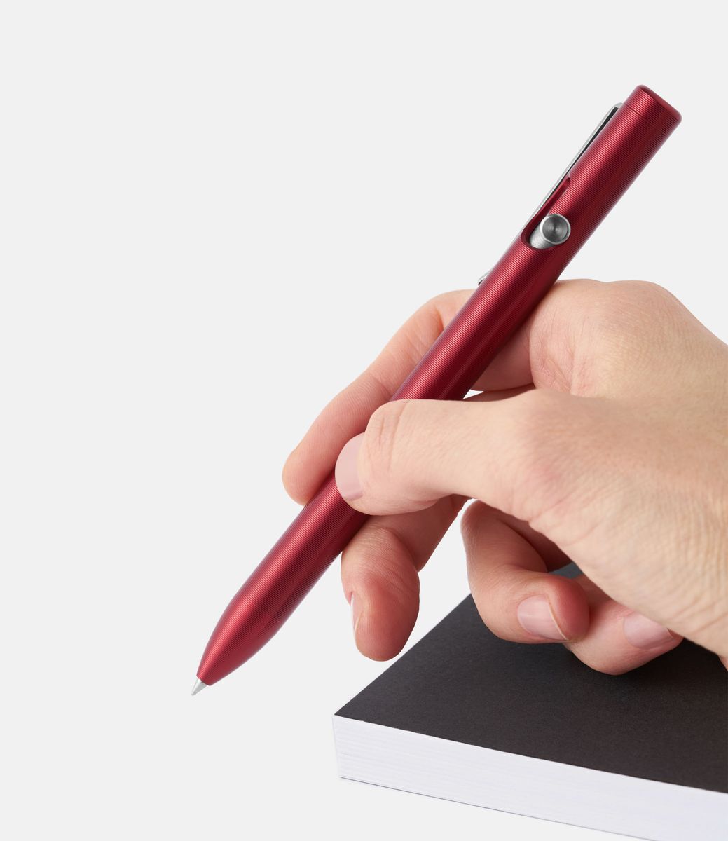 Tactile Turn Aluminum Bolt Action Pen Red — ручка из алюминия